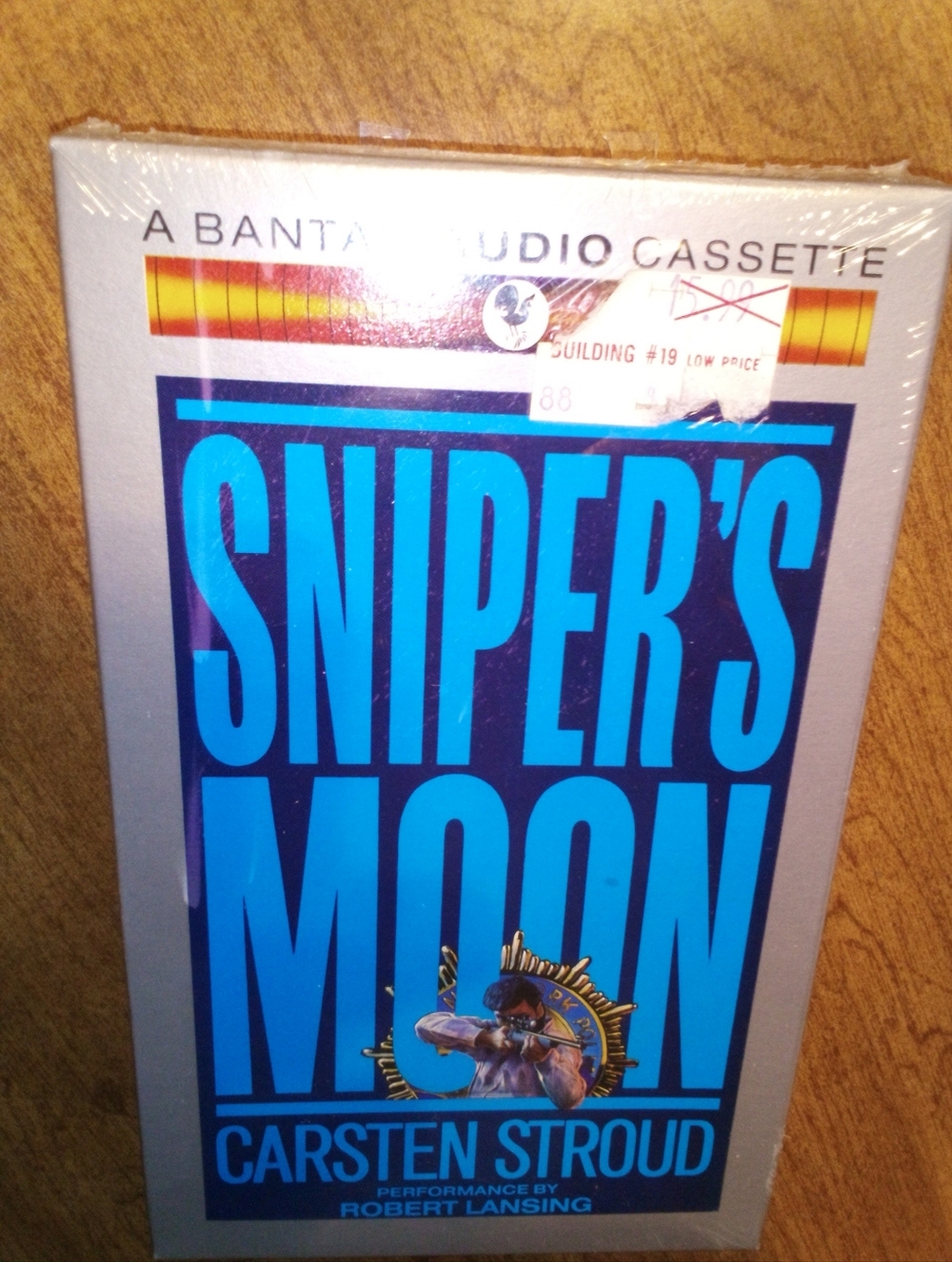 Sniper's Moon Carsten Stroud Robert Lansing 1992 Bantam 2X Audio Cassette Sealed